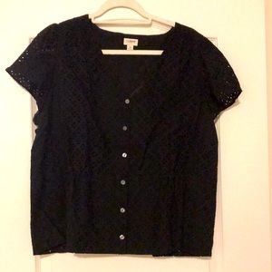 J. Crew Eyelet Blouse
